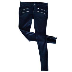 EXPRESS Black Skinny Legging w/ Double Zipper
